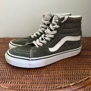 Charcoal Grey Classic High‎ Top Vans